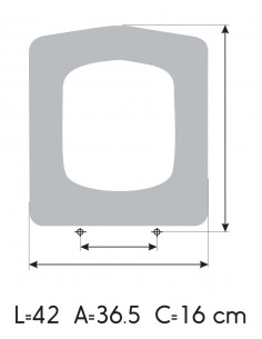 Tapa WC CIFIAL PORTOFINO Caída Amortiguada Fabricada A Medida BLANCO 2