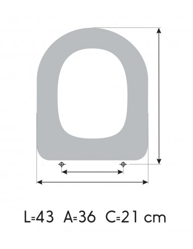 Toilet Seat DURAVIT STARCK 2 made to measure