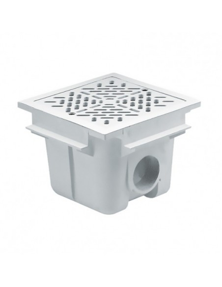 Bonde Carrée Avec Grille ABS 210 x 210 - ASTRALPOOL