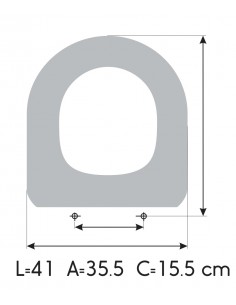 UNISAN CITY Soft Close Toilet Seat Made to Measure 2