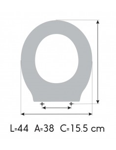 UNISAN JAVEA Soft Close Toilet Seat ETOOS 2