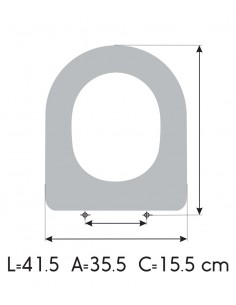 UNISAN PROGET Soft Close Toilet Seat Made to Measure 2