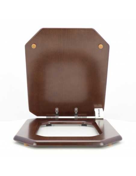 Tapa WC DURAVIT 1930 OCTOGONAL Fabricada A Medida NOGAL OSCURO Tapa WC DURAVIT 1930 OCTOGONAL Fabricada A Medida NOGAL OSCURO