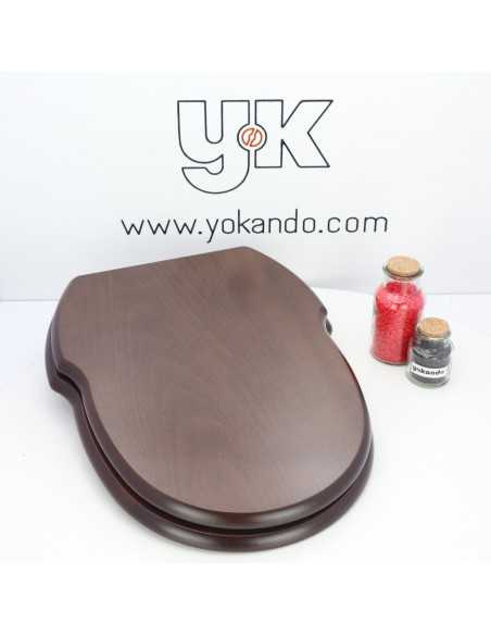 Tapa WC SANITANA GRECIA Fabricada A Medida Caída Amortiguada NOGAL OSCURO