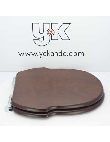 Tapa WC SANITANA GRECIA Fabricada A Medida Caída Amortiguada NOGAL OSCURO