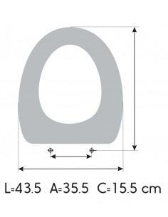 SANGRÁ NOVELLA Soft Close Toilet Seat ETOOS 2