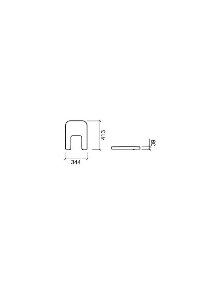 Sedile bidet bianco serie Advance UNISAN - SANINDUSA ORIGINALE