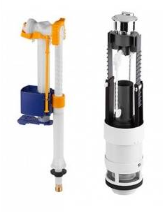 Low-Level Cistern Mechanism with Dual Flush 3/6 l. Down Inlet VINTAGE - UNISAN - SANINDUSA