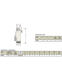 ELECTROBOMBA SUMERGIBLE DE 5" MXFD 2