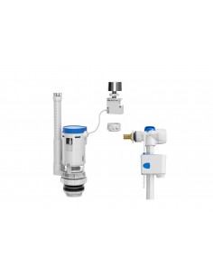 Set completo di meccanismo di alimentazione laterale e meccanismo a doppio scarico - Compatto - ROCA