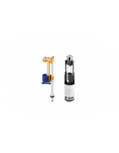 Mécanisme de chasse d'eau double avec alimentation inférieure EASY UNISAN - SANINDUSA