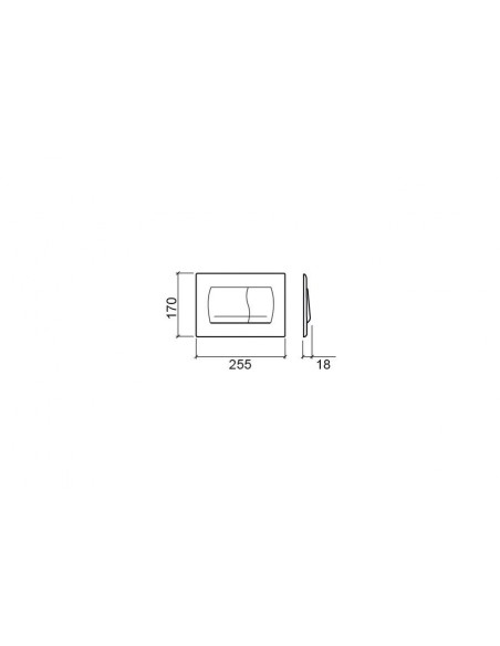 Dual Flush Button for In-wall Tank EASY - UNISAN - SANINDUSA