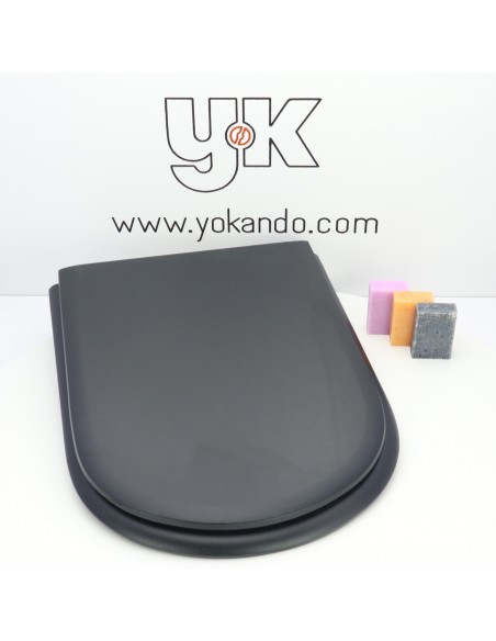 Tapa WC PORSAN DELTA Fabricada A Medida NEGRO MATE