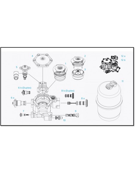Abrandador de água para uso doméstico PALLAS NES 3,3 litros Abrandador de água para uso doméstico PALLAS NES 3,3 litros