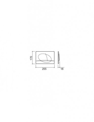 Placca di Scarico Cisterna Incassata ORANGE UNISAN - SANINDUSA