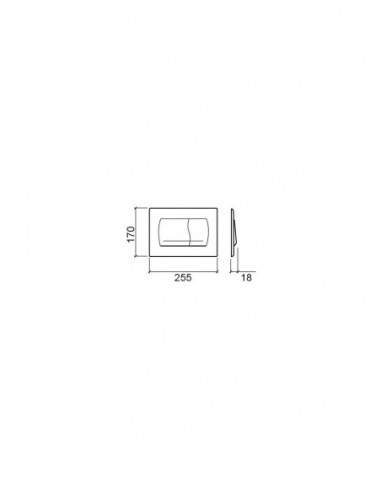 Recessed Cistern Flush Plate EASY UNISAN - SANINDUSA