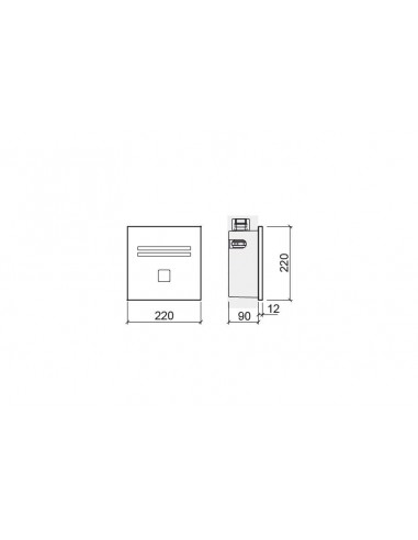 Electronic Flush Plate for Recessed Cistern PLAN with Battery UNISAN - SANINDUSA