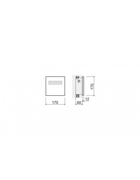 Electronic Flush Plate with Battery PLAN for urinary UNISAN - SANINDUSA