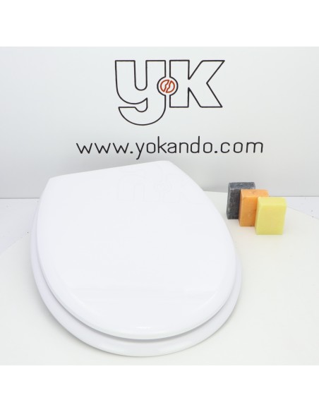 Tapa WC Universal RESIWOOD Modelo TANGO Caída Amortiguada BLANCO Tapa WC Universal RESIWOOD Modelo TANGO Caída Amortiguada BLANCO
