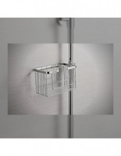Stainless Steel Left Side Shower Basket 2