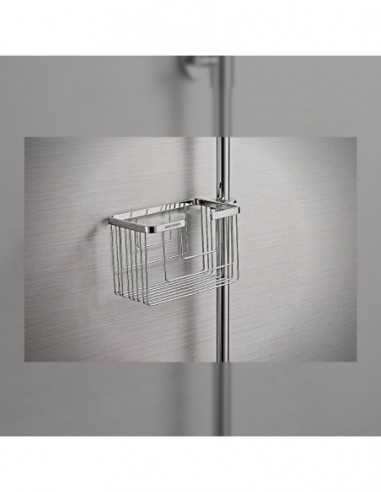 Panier de douche en acier inoxydable côté gauche