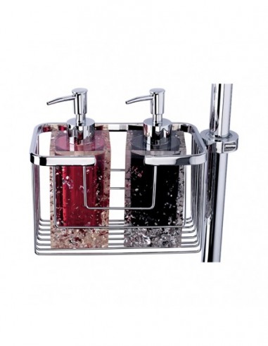 Panier de douche en acier inoxydable côté gauche