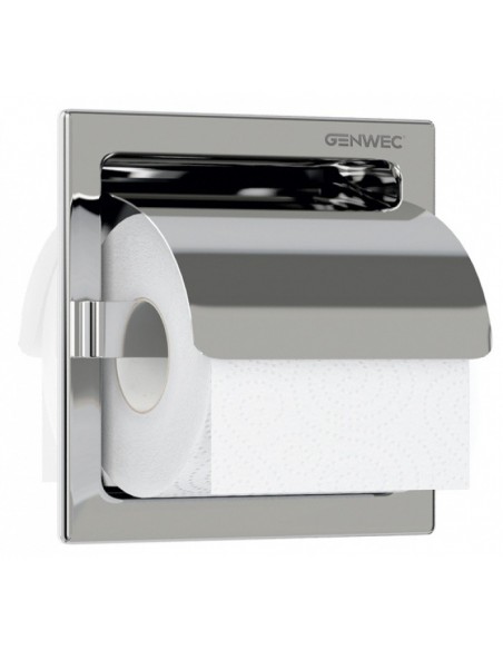 Portarrollos Encastrado 1 Rollo INOX 304 Brillante GENWEC