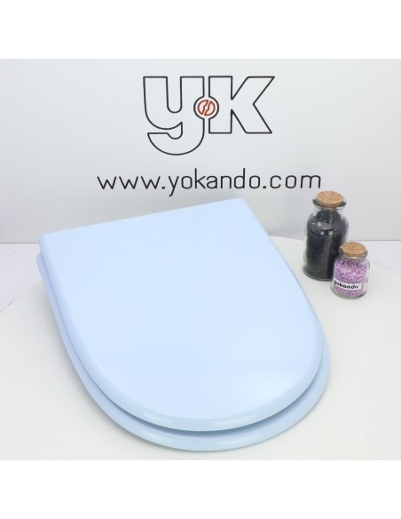 Tapa WC JACOB DELAFON ANTARES Caida Amortiguada Fabricada A Medida AZUL BOREAL