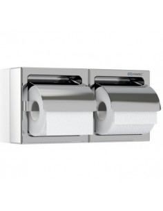 Wall Roll Holder 2 Rolls INOX 304 Shiny GENWEC
