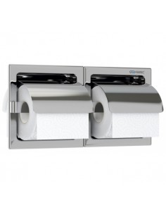 Portarrollos Encastrado 2 Rollos INOX 304 Brillante GENWEC
