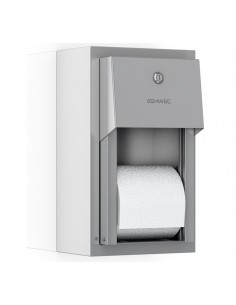 Distributeur Papier Toilette Mural Double Rouleau INOX 304 Satiné