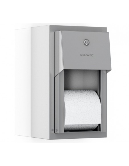 Double Roll Wall-mounted Toilet Paper Dispenser INOX 304 Satin