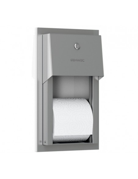 Dispenser per carta in rotolo doppio da incasso INOX 304 Raso