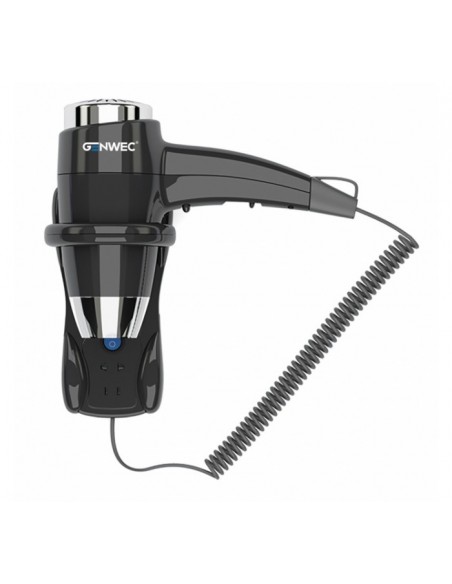 Secador de cabelo com plugue de barbear 1400W GENWEC Secador de cabelo com plugue de barbear 1400W GENWEC