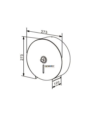 Dispensador Papel Jumbo Acero