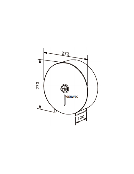 Dispensador Papel Jumbo Acero