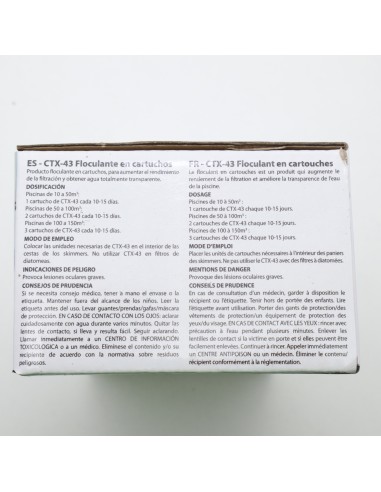 Flocculant in Cartridges CTX ASTRALPOOL