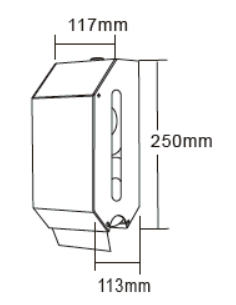 Distributeur de papier toilette à double rouleau GENWEC 2