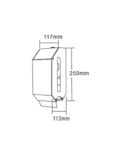 Double Roll Toilet Paper Dispenser GENWEC