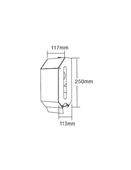 Double Roll Toilet Paper Dispenser GENWEC