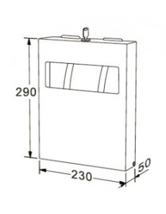 Paper dispenser covers toilet seats GENWEC 2