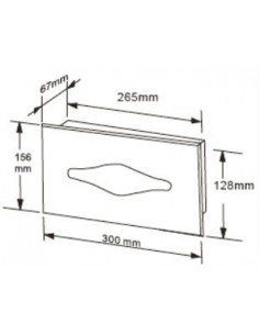 Distributeur de lingettes encastré INOX 304 Brillant 2