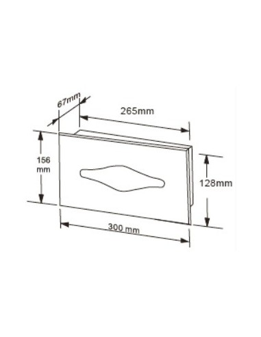 Dispenser di salviette da incasso INOX 304 Brillante