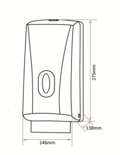 Dispensador De Toallitas 2 Rollos ABS Blanco 2