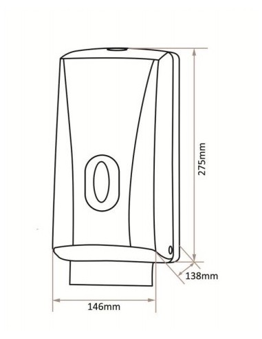 Dispensador De Toallitas 2 Rollos ABS Blanco