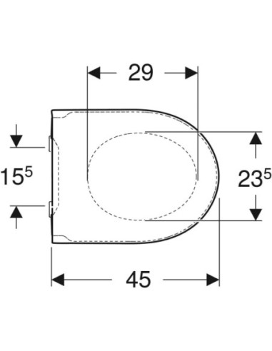 TAPA WC Geberit iCon Original