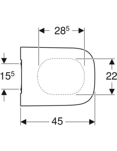 Geberit Smyle Original WC SEAT enveloped with soft close