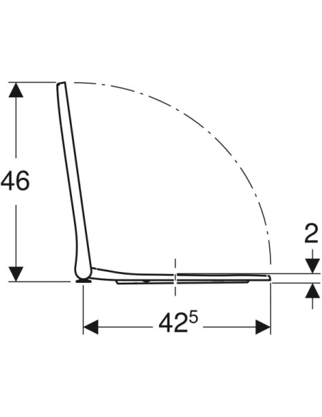 Geberit Smyle Original WC SEAT enveloped with soft close