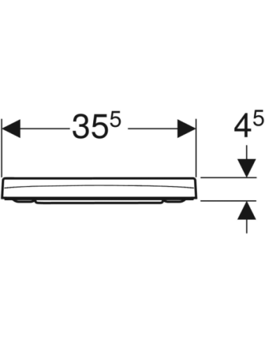 Tampa de Sanita Geberit Smyle original Envolvente