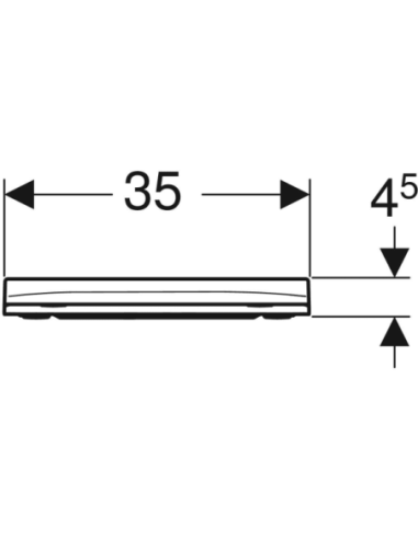 Tampa de Sanita Geberit Smyle original Dobradiças QuickRelease Queda Amortecida